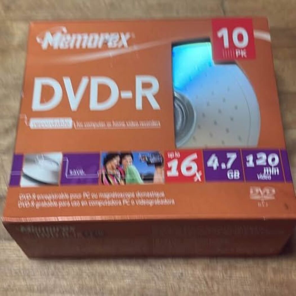 New 10 pack dvd-r 16x 4.7 gb disks